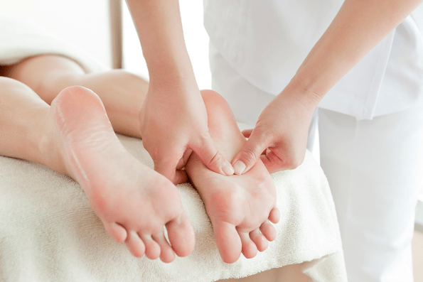 massage pour hallux valgus